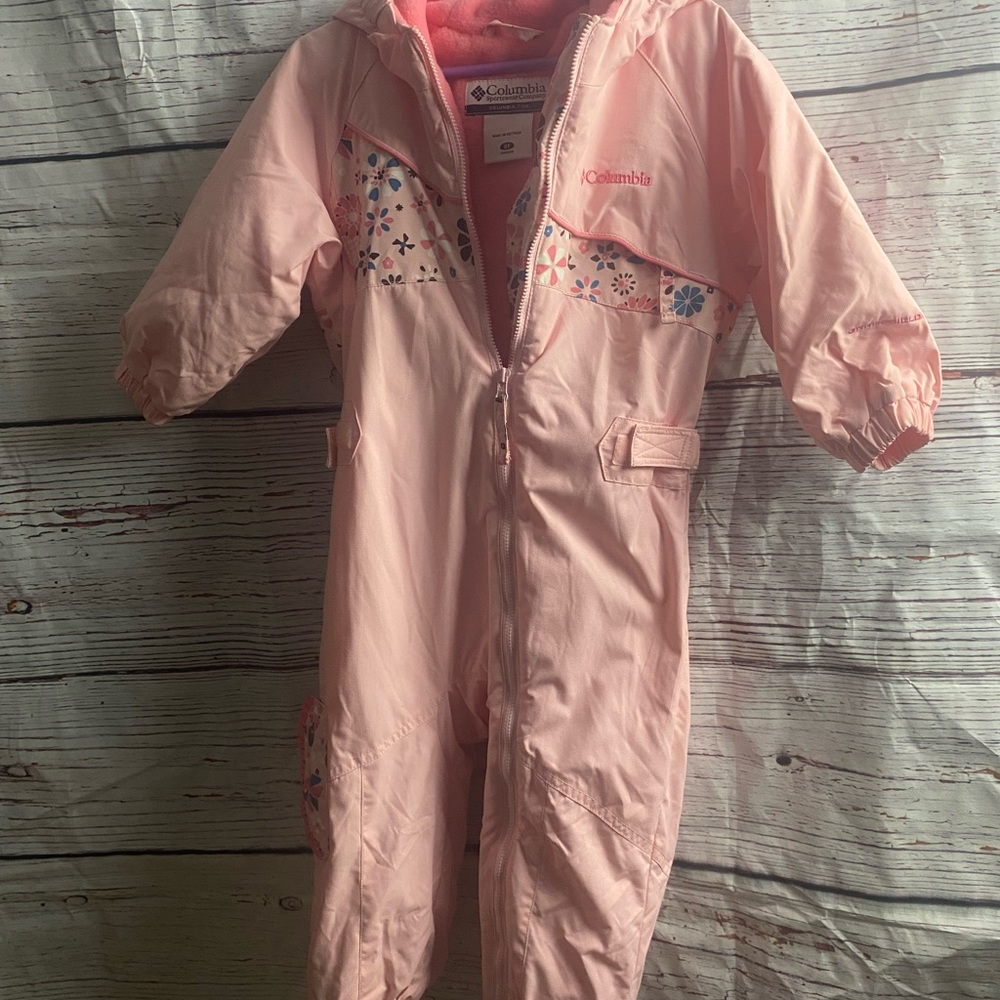Pink Colombian snowsuit